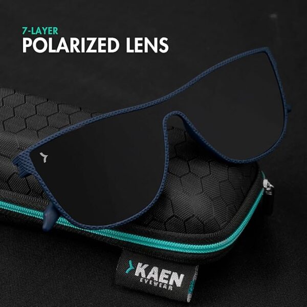 Eyewearlabs KAEN | Polarized Full Rim Rectangular Branded Stylish Sunglasses