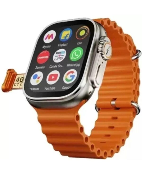 Veu T800 ULTRA Smart Watch No sim card Opetion Smartwatch NO sim card Smartwatch Smartwatch  (Orange Strap, Free Size)